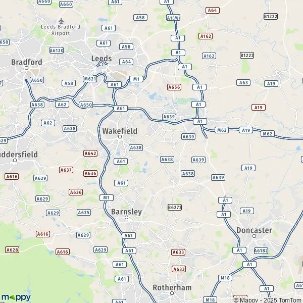 Map Wakefield map of Wakefield (WF1 1) and practical information